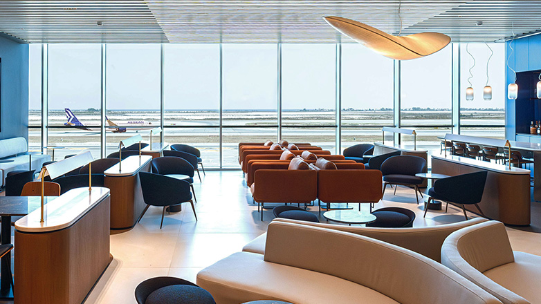 AEGEAN welcomes its passengers to the new Business Lounge at Larnaca Airport next to the departure gates